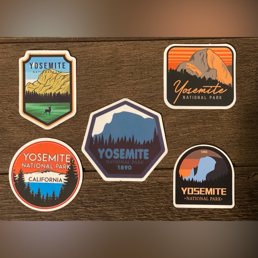 Yosemite National Park Stickers Lot of 5